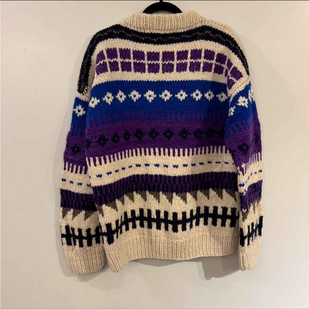 Vintage Nuevo Americana wool knit cardigan button front - Picture 5 of 13